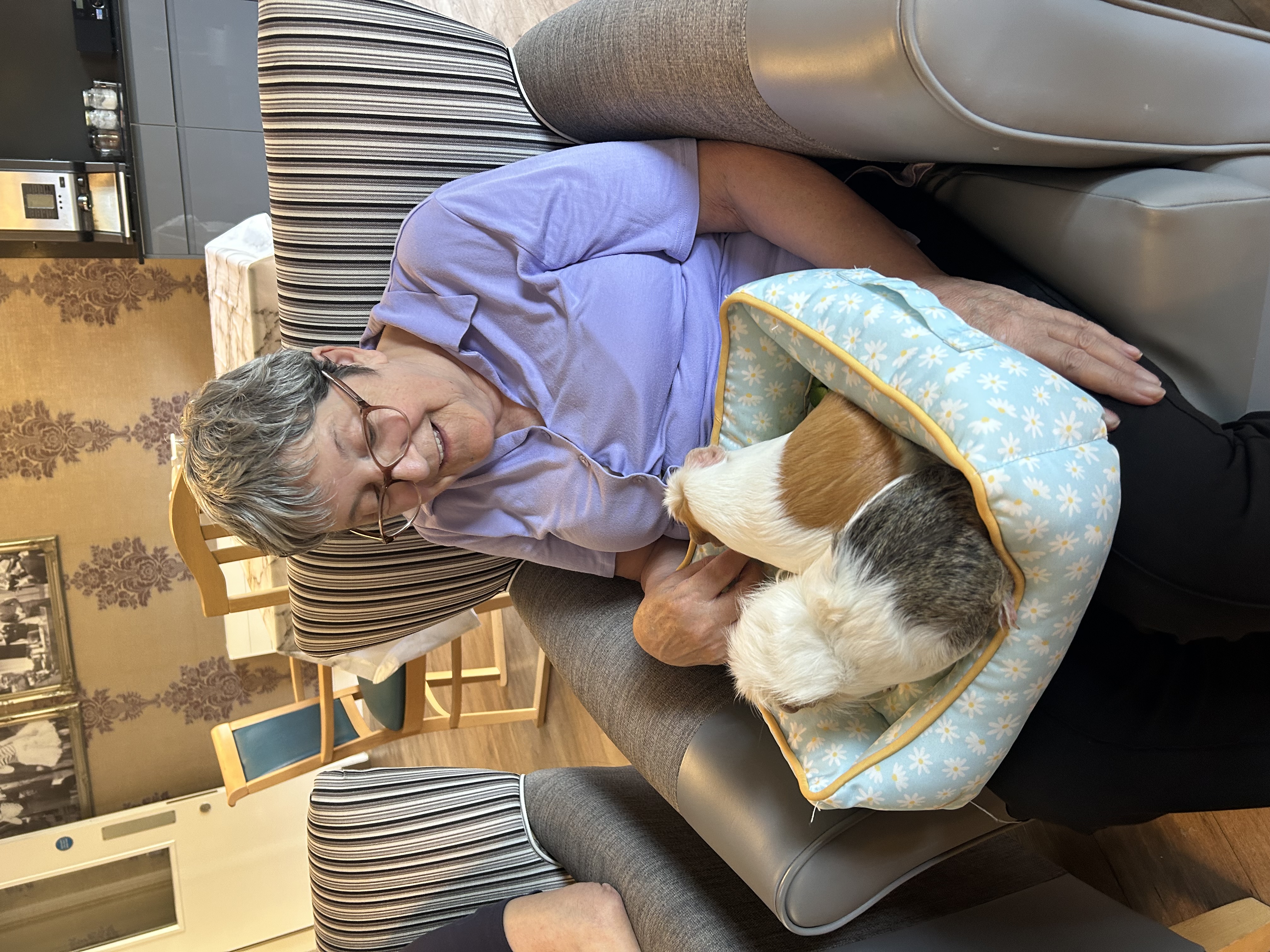 Photo from a Wheeks of Wellness therapy session